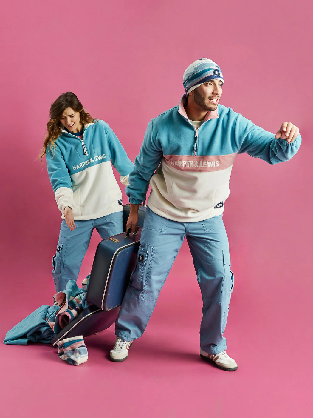 Cargo Pants Steel Blue - Harper & Lewis