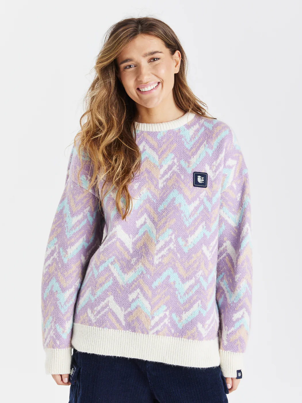 Reva Retro Pattern Knitted Jumper - Harper & Lewis