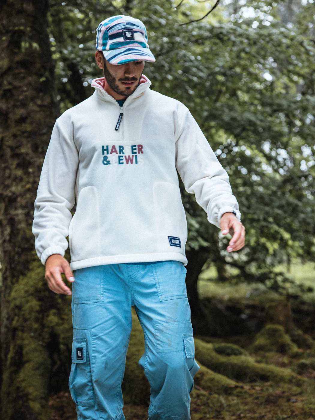 Blanche 1/4 Zip Fleece Cream - Harper & Lewis