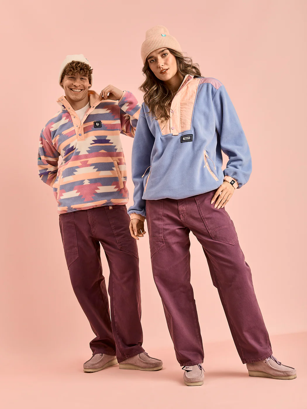 Meadow Popper Neck Fleece - Harper & Lewis