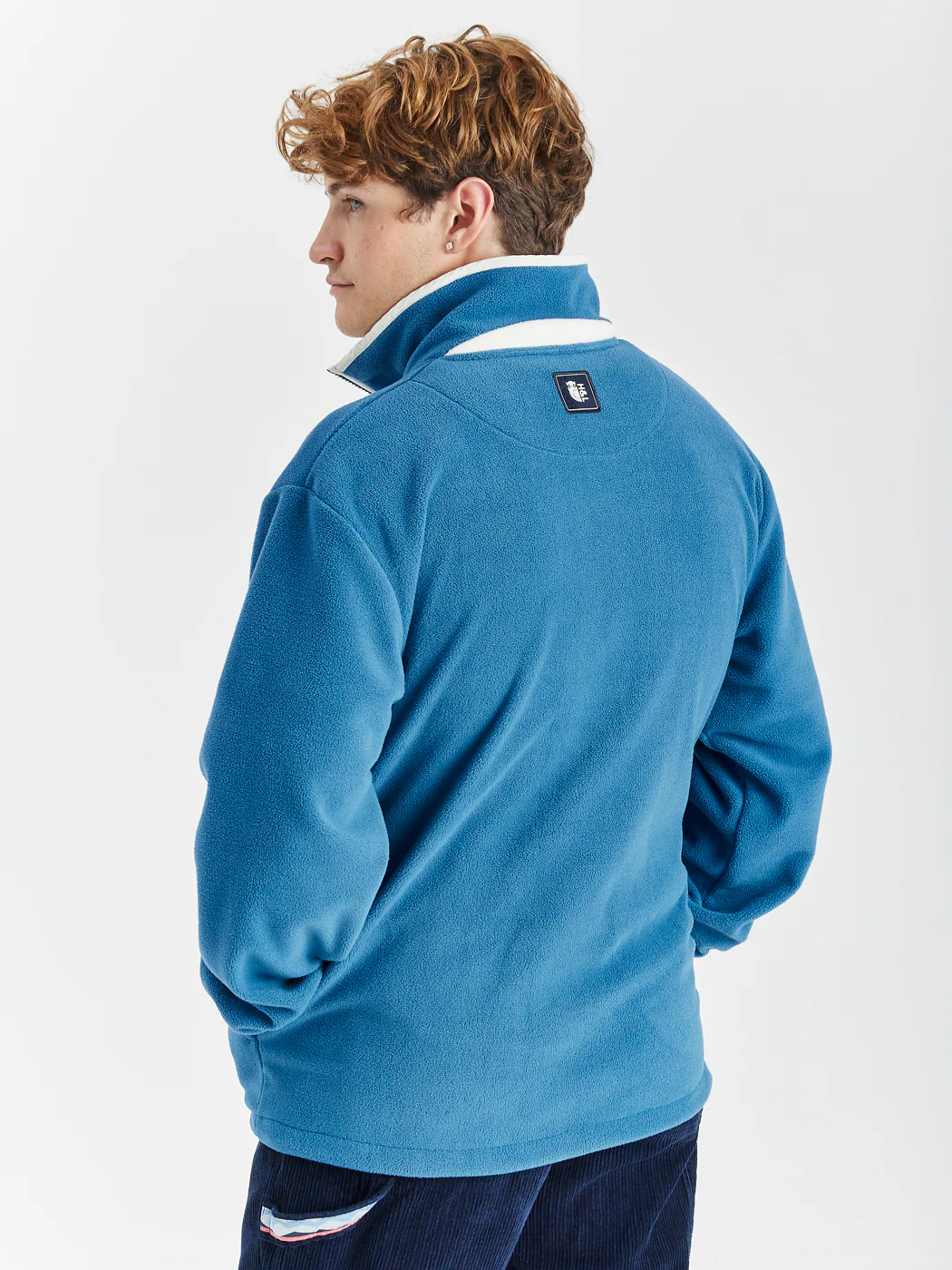 Ocean 1/4 Zip Fleece Petrol - Harper & Lewis