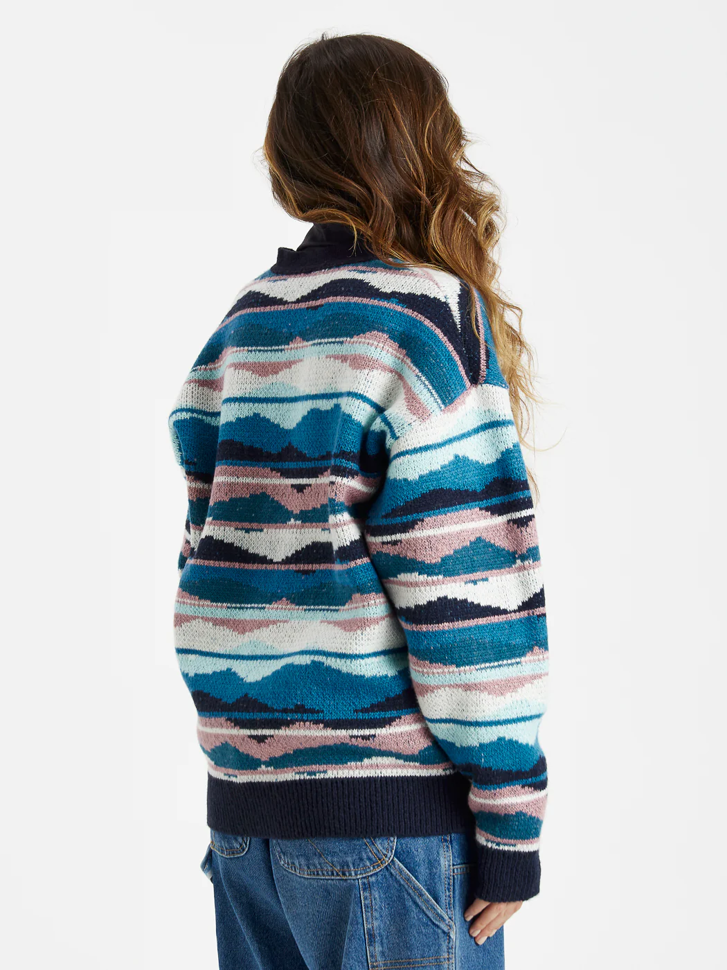 Blythe Retro Pattern Knitted Cardigan - Harper & Lewis