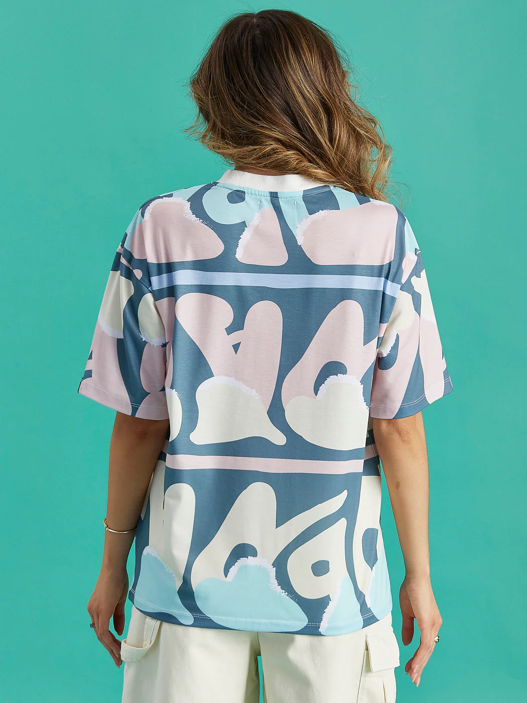 Amari Retro Pattern Tee - Harper & Lewis
