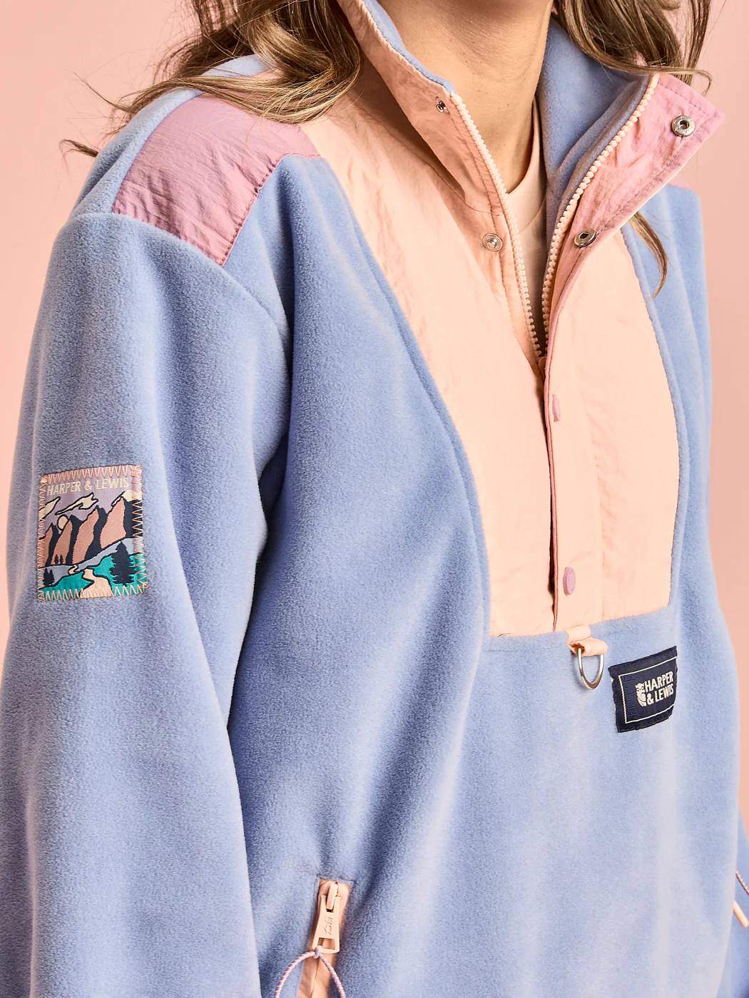 Meadow Popper Neck Fleece - Harper & Lewis