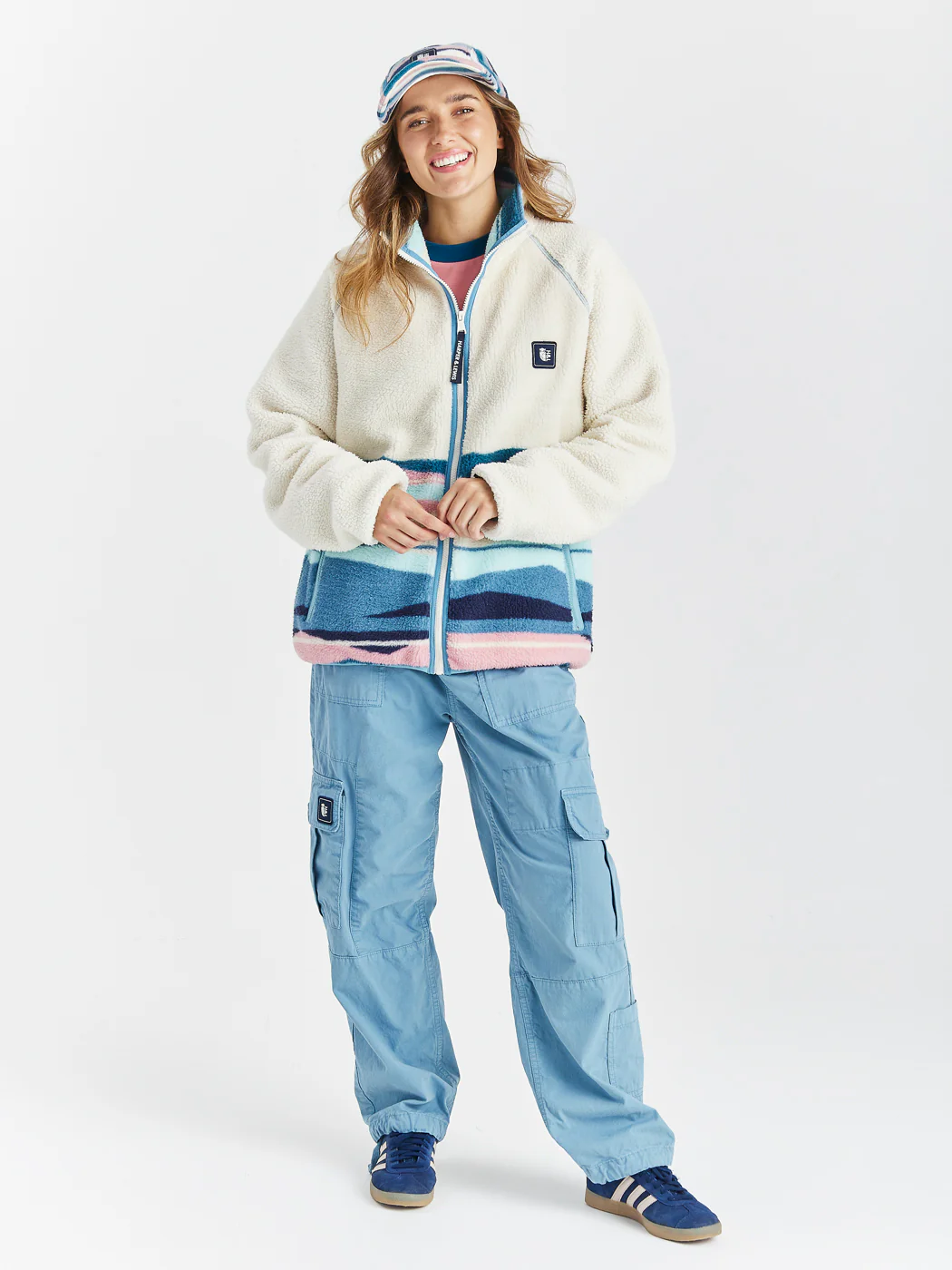 Emerson Retro Pattern Full Zip Sherpa Fleece - Harper & Lewis