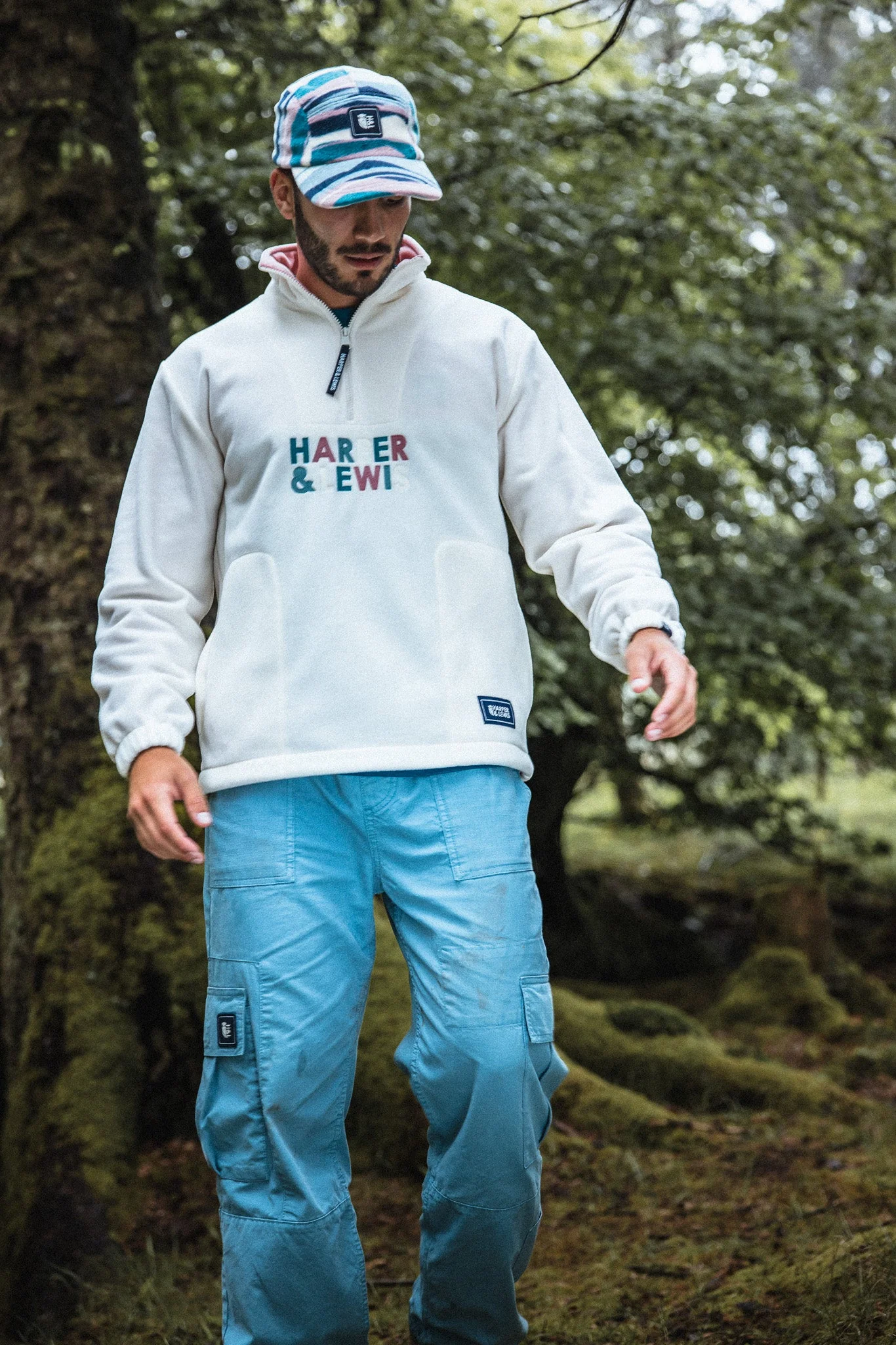 Tallow Retro Pattern Fleece Cap - Harper & Lewis