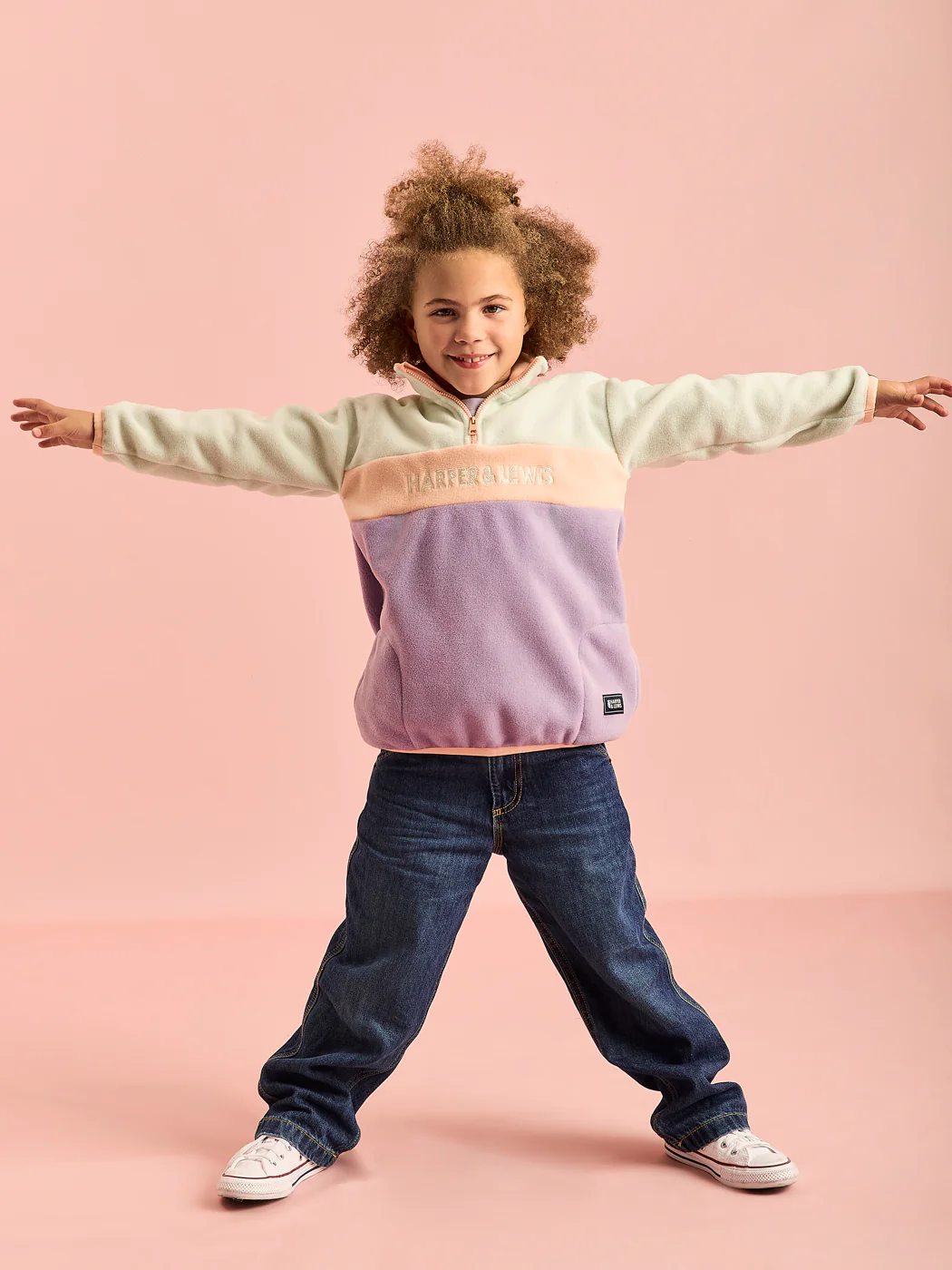 Kids Mellow 1/4 Zip Fleece - Harper & Lewis