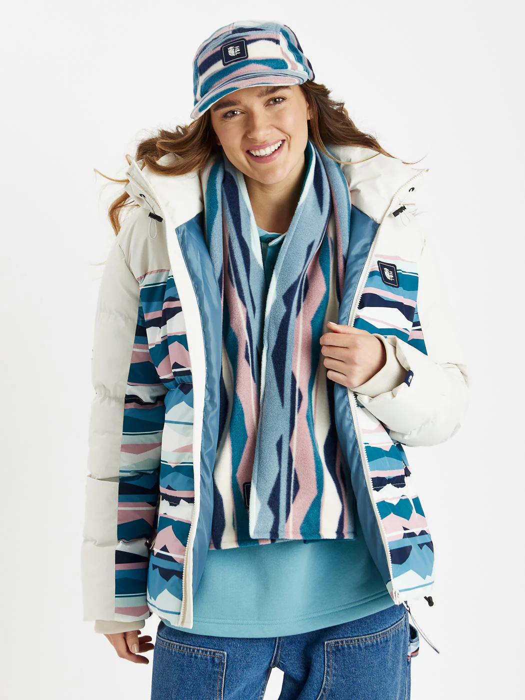 Tallow Retro Pattern Fleece Cap - Harper & Lewis