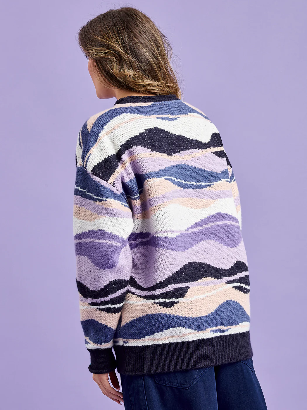 Dana Retro Pattern Knitted Jumper - Harper & Lewis