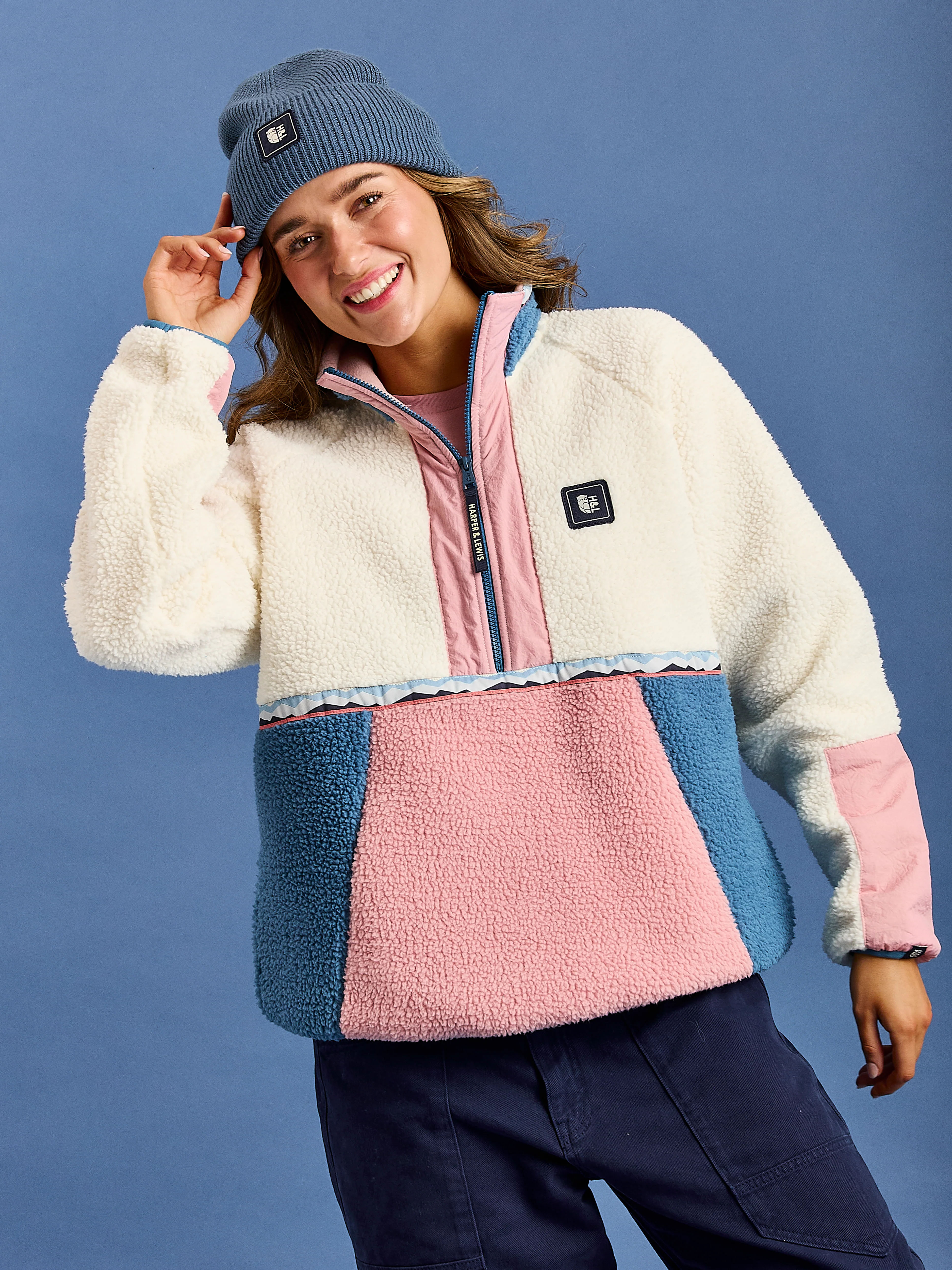 Avalynn 1/2 Zip Sherpa Fleece - Harper & Lewis