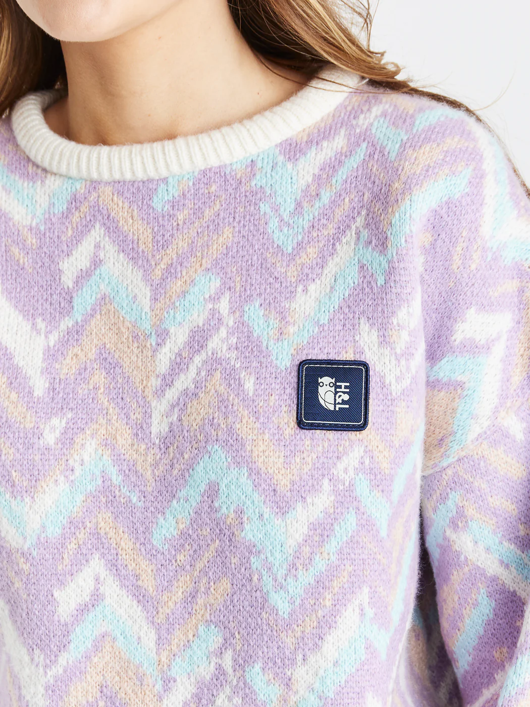 Reva Retro Pattern Knitted Jumper - Harper & Lewis