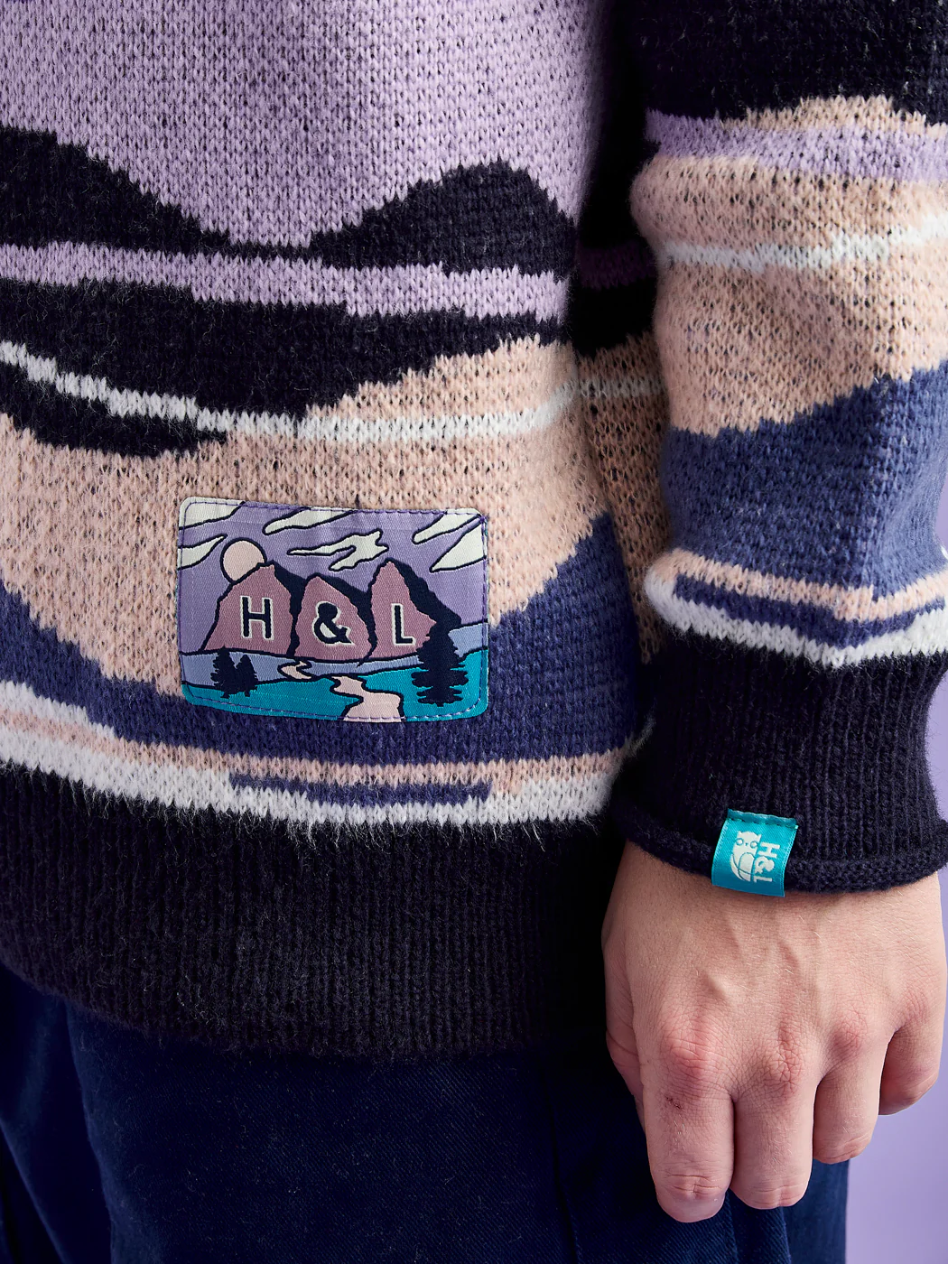 Dana Retro Pattern Knitted Jumper - Harper & Lewis