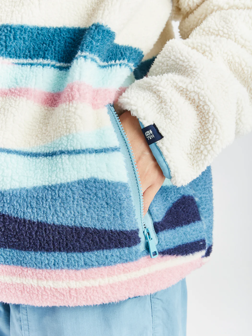 Emerson Retro Pattern Full Zip Sherpa Fleece - Harper & Lewis