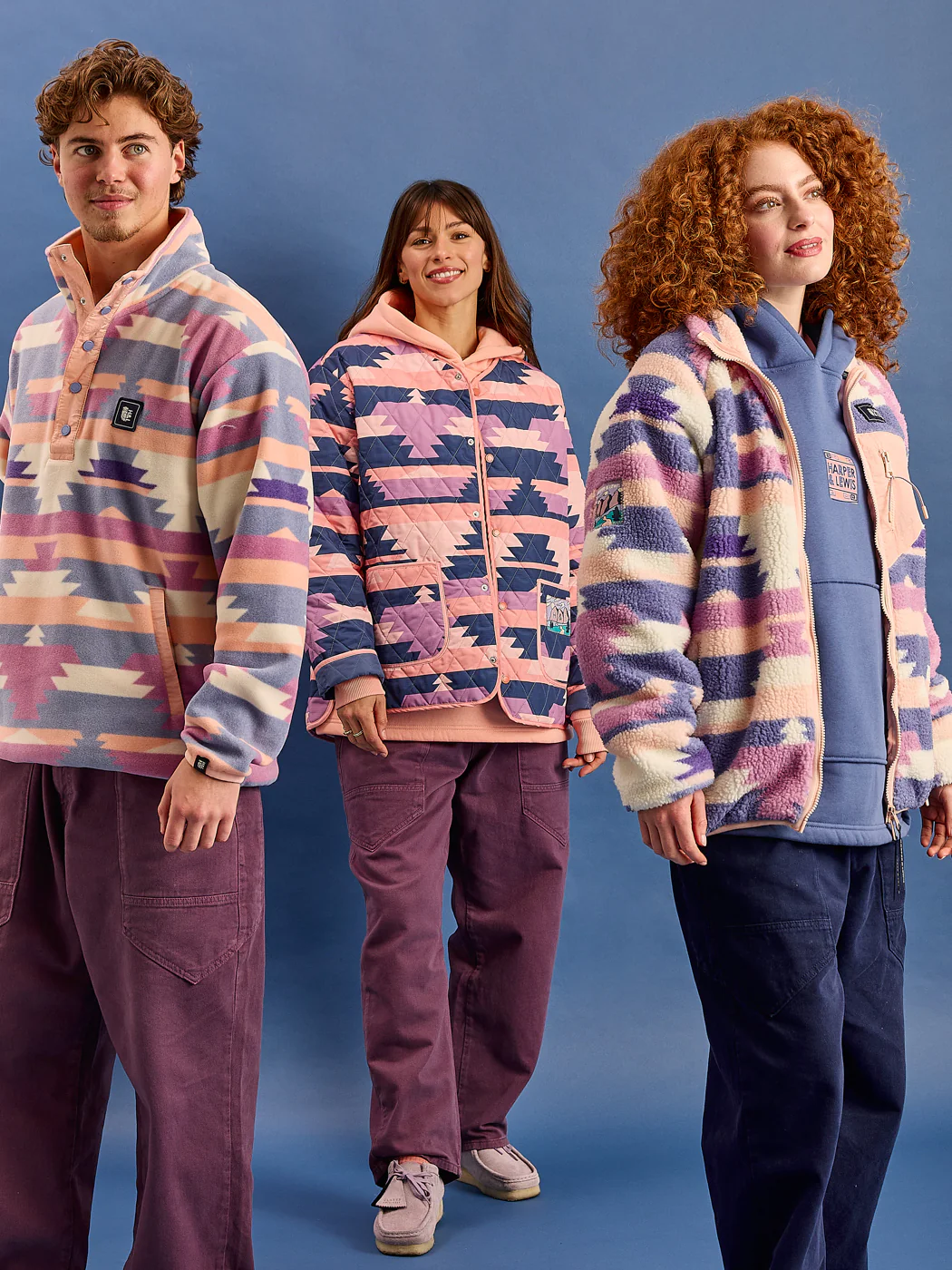 Zinnia Retro Pattern Quilted Jacket - Harper & Lewis