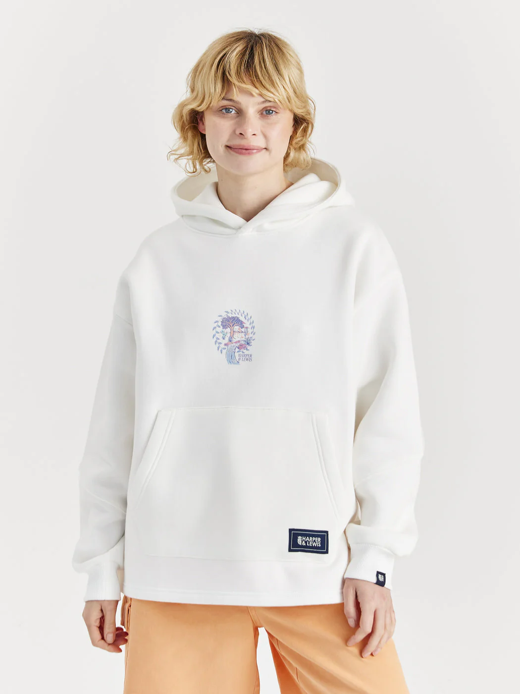 Cruz Oversized Hoodie Cream - Harper & Lewis