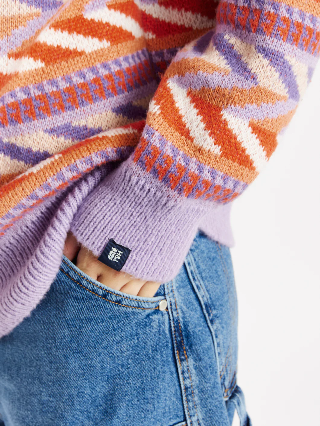Beaumont Retro Pattern Knitted Jumper - Harper & Lewis