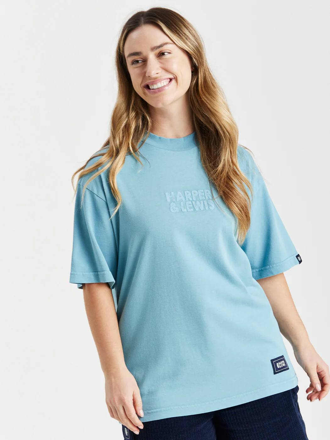 Camille Tee Steel Blue - Harper & Lewis