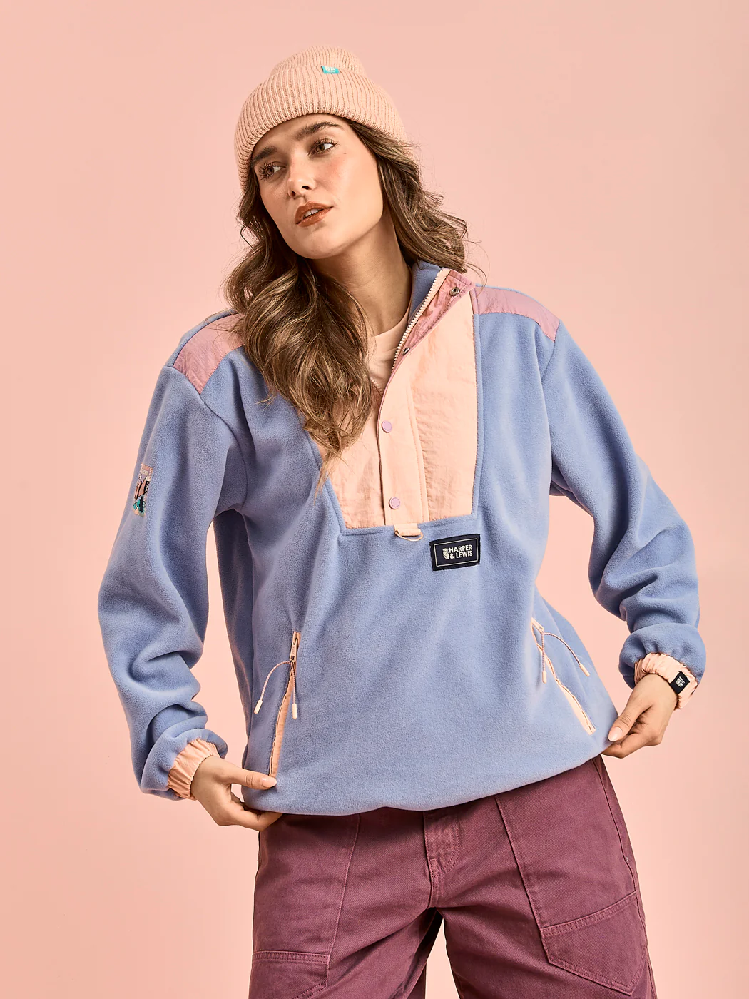 Meadow Popper Neck Fleece - Harper & Lewis