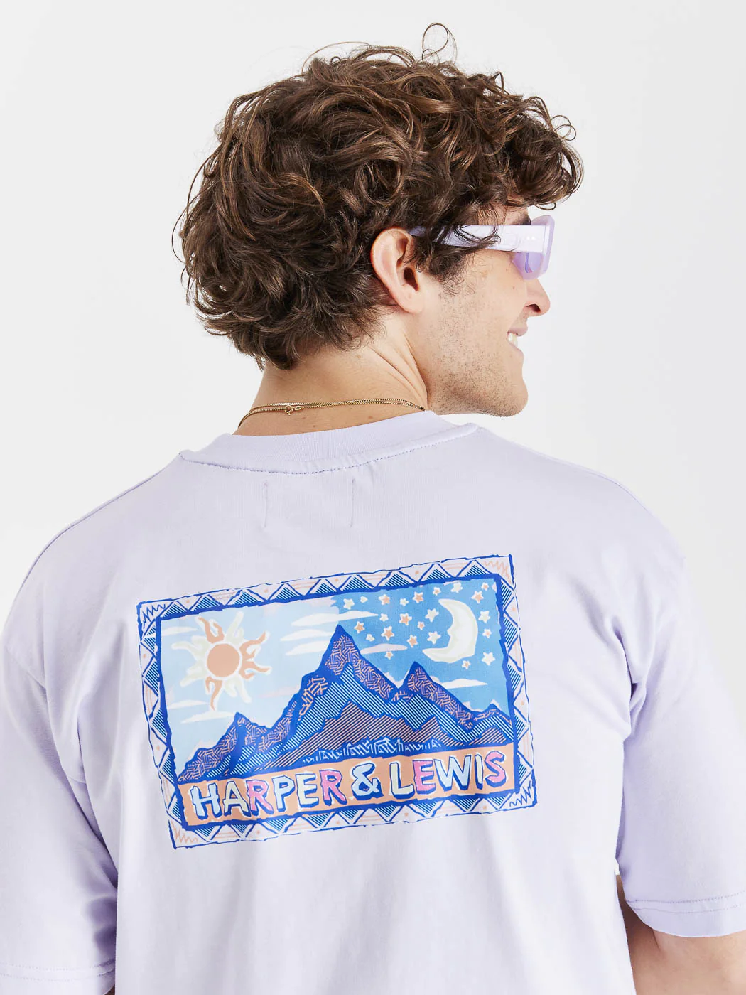 Elara Tee Pale Lavender - Harper & Lewis