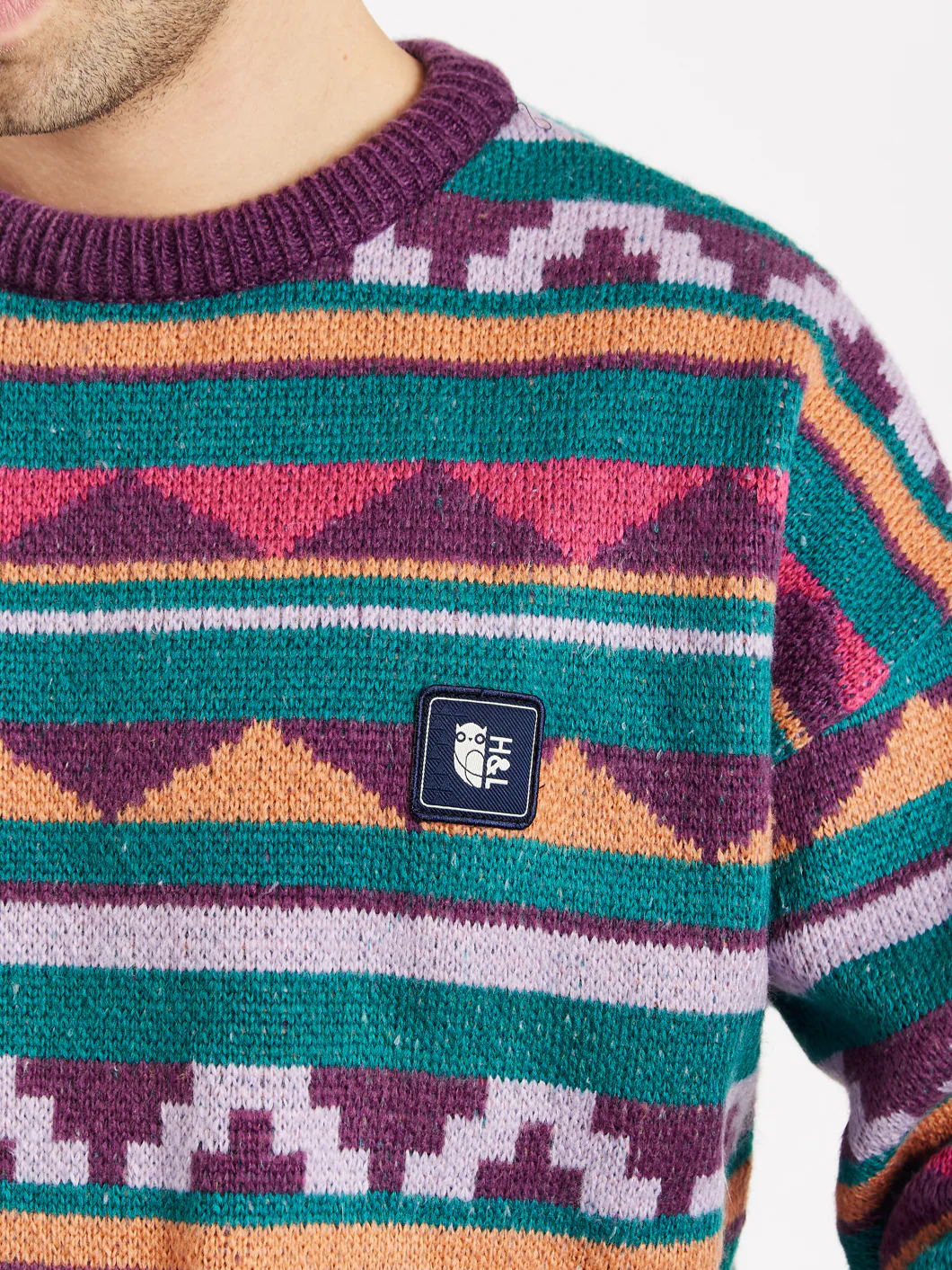 Tula Retro Pattern Knitted Jumper - Harper & Lewis