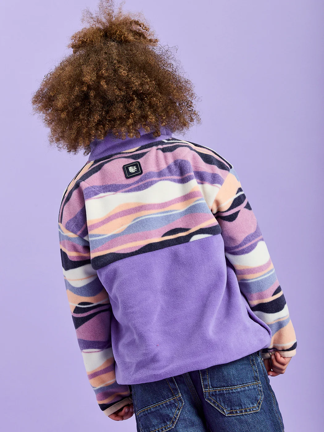 Kids Bodie Retro Pattern 1/4 Zip Fleece - Harper & Lewis