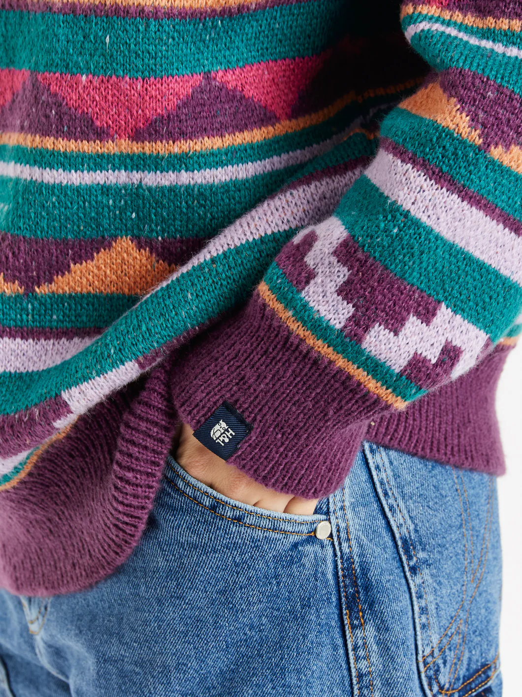 Tula Retro Pattern Knitted Jumper - Harper & Lewis