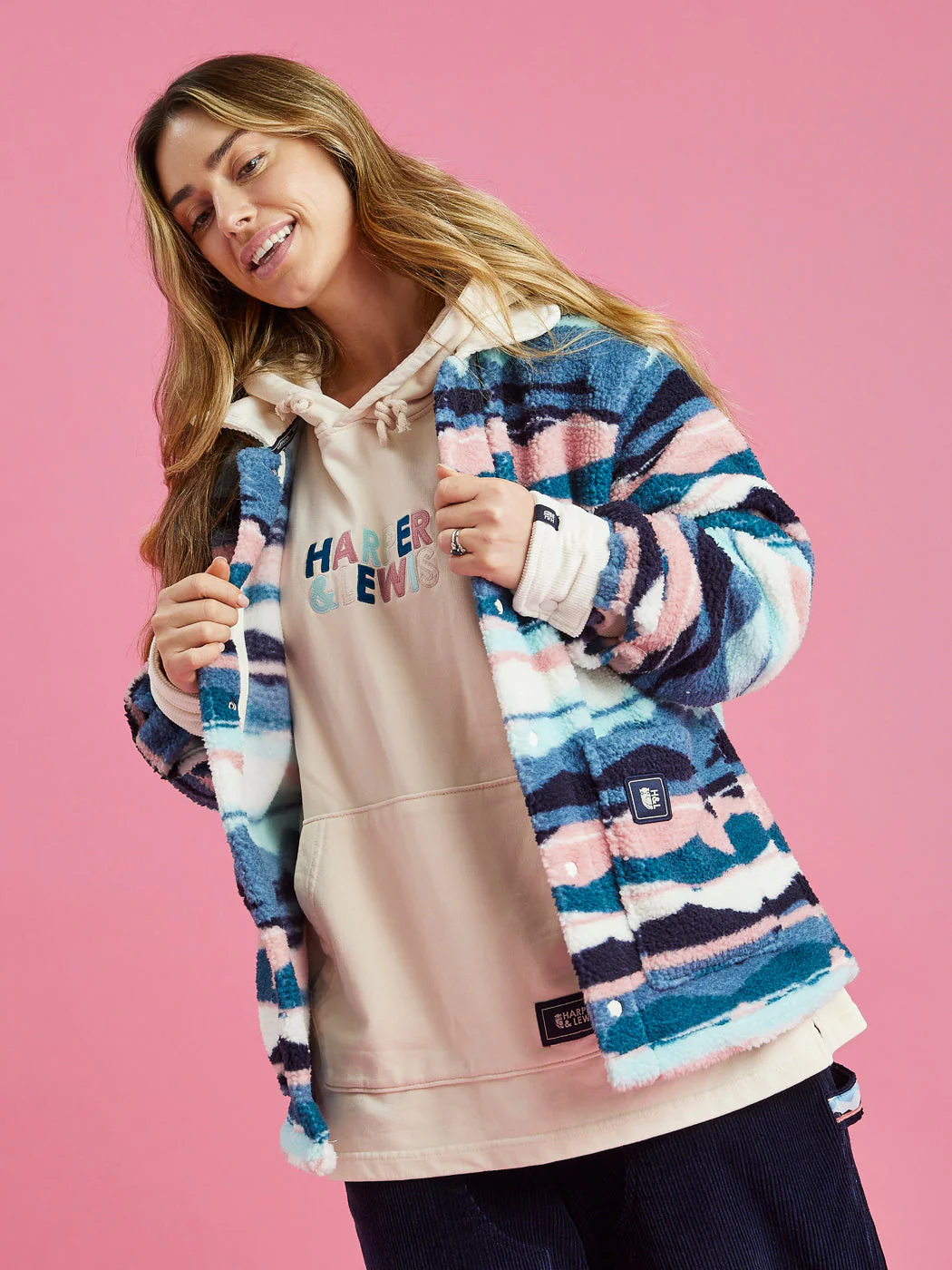 Kelsey Hoodie Cream - Harper & Lewis