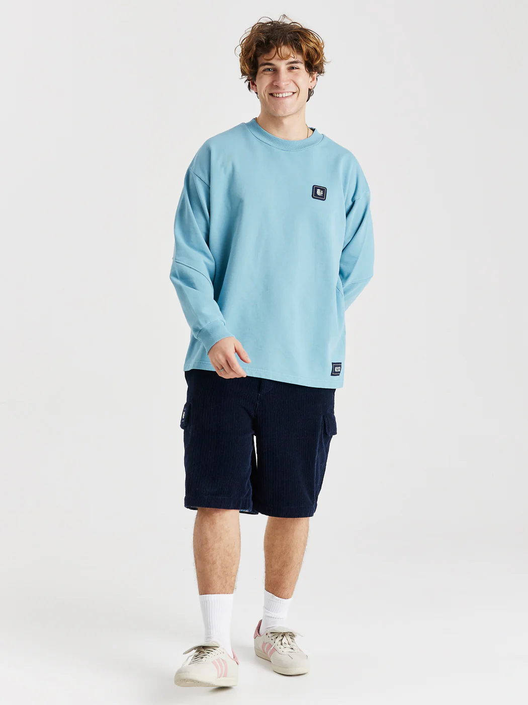 Lumi Oversized Sweater Steel Blue - Harper & Lewis