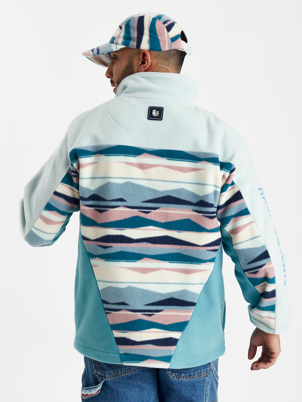 Skyler Retro Pattern 1/4 Zip Fleece - Harper & Lewis