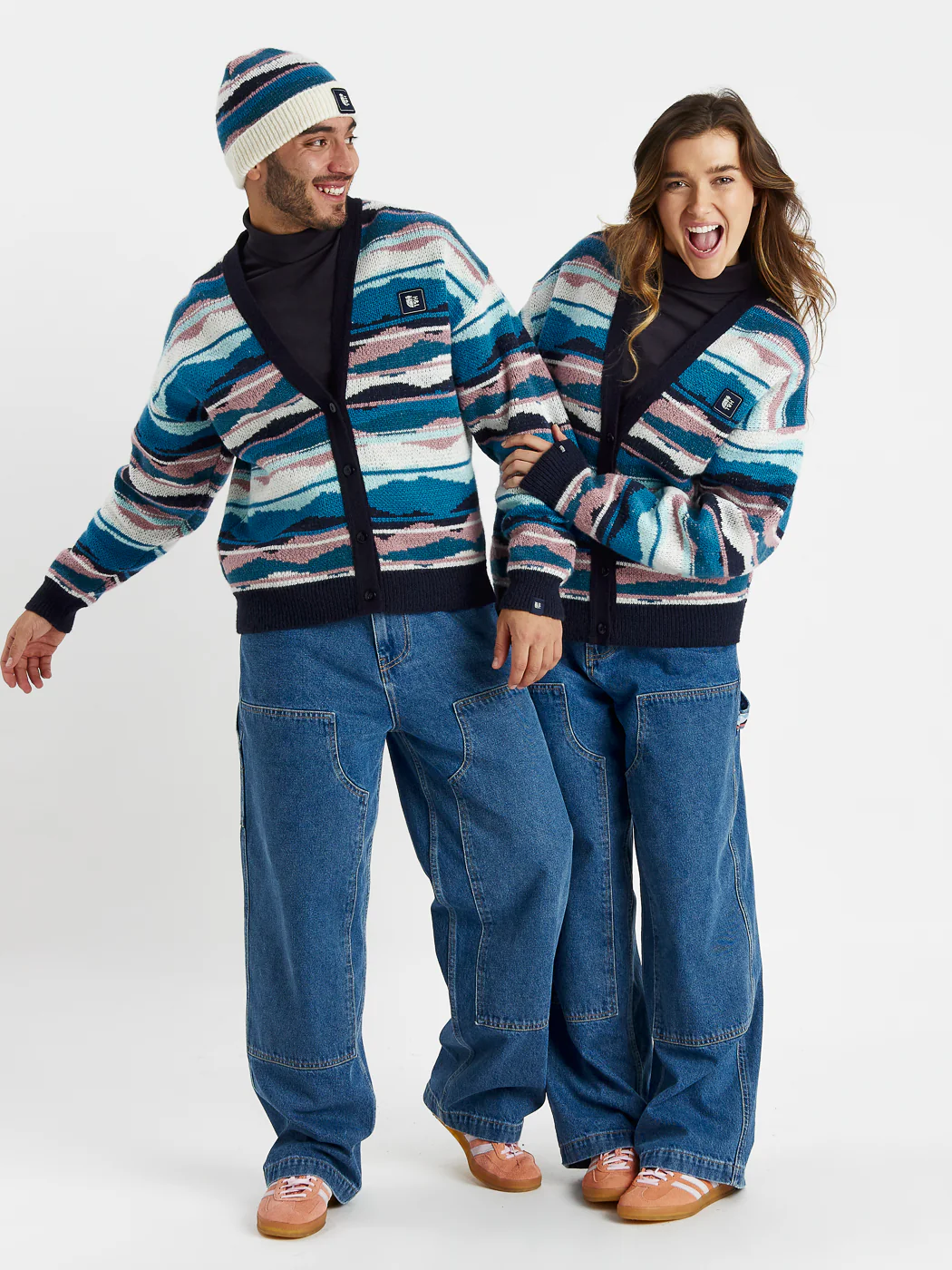 Blythe Retro Pattern Knitted Cardigan - Harper & Lewis