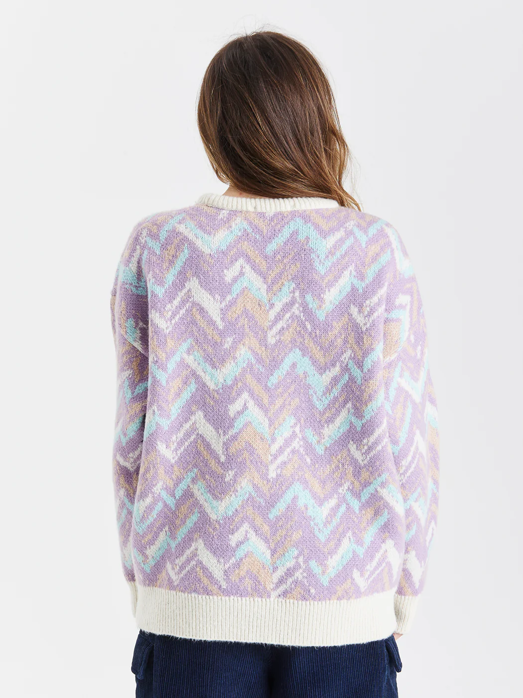 Reva Retro Pattern Knitted Jumper - Harper & Lewis