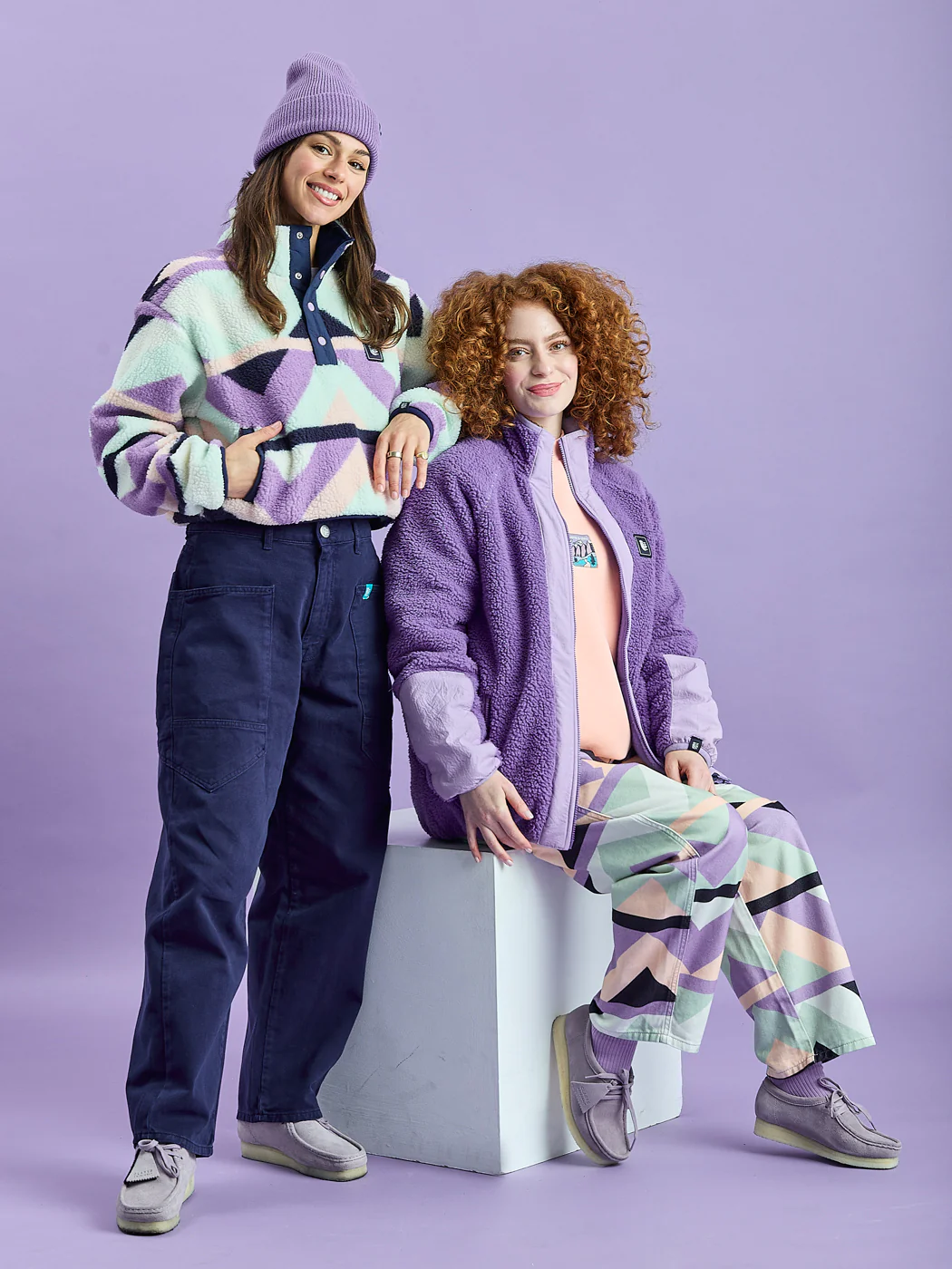 Ezra Retro Pattern Trousers - Harper & Lewis