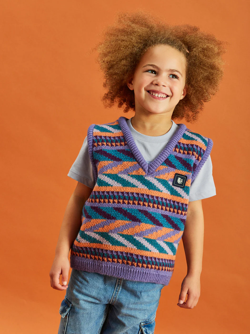 Kids Palmer Retro Pattern Tank Top - Harper & Lewis