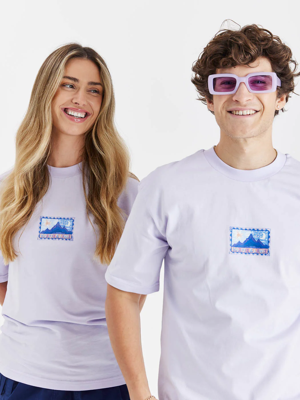 Elara Tee Pale Lavender - Harper & Lewis