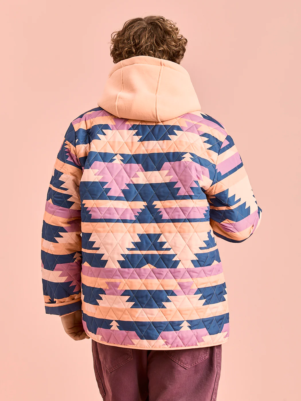 Zinnia Retro Pattern Quilted Jacket - Harper & Lewis