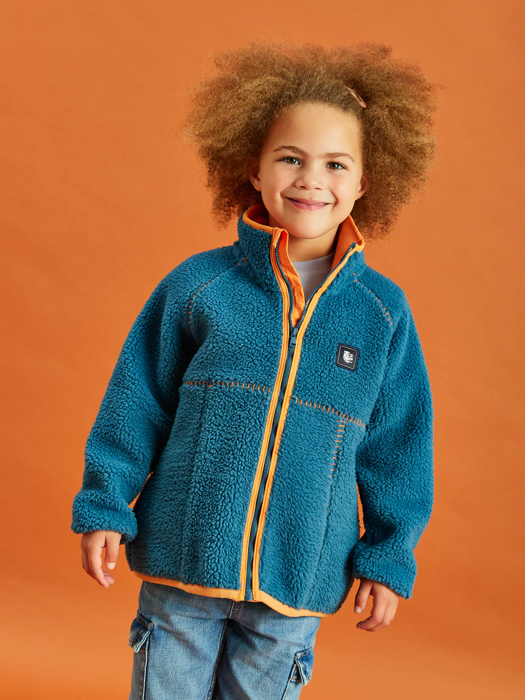 Kids Baylor Full Zip Sherpa Fleece - Harper & Lewis