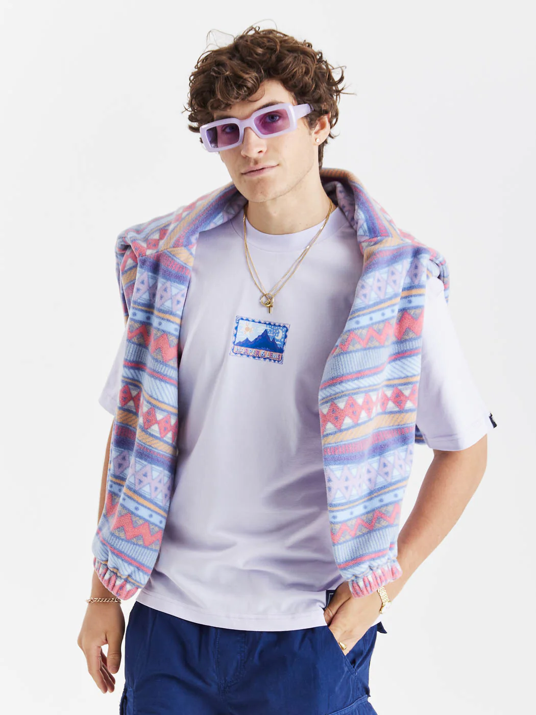 Elara Tee Pale Lavender - Harper & Lewis