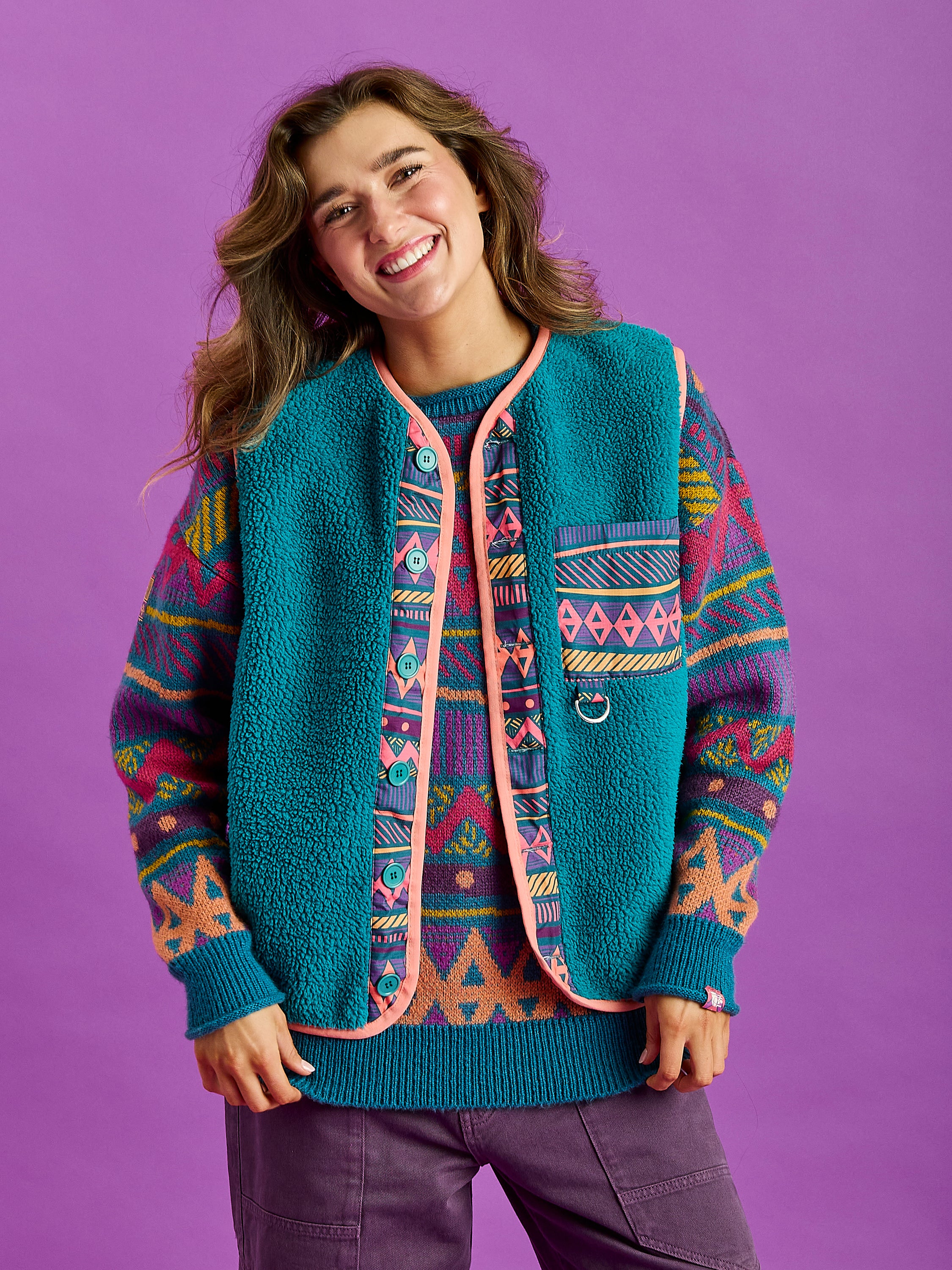 Indie Sherpa Fleece Gilet - Harper & Lewis