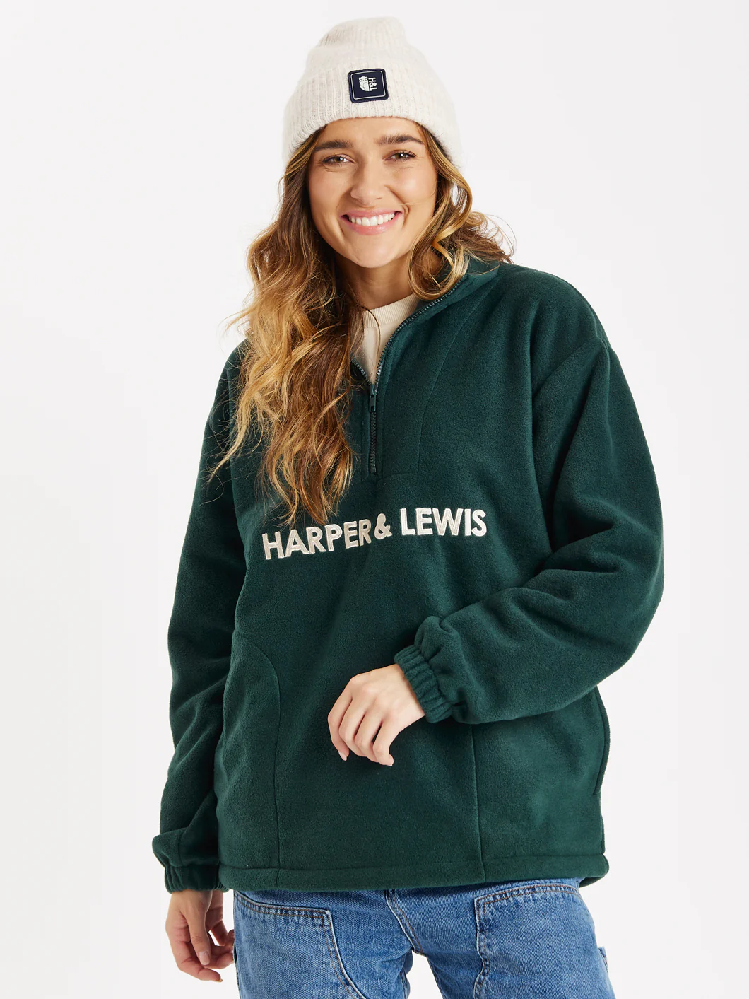 Tribe 1/4 Zip Fleece Forest - Harper & Lewis