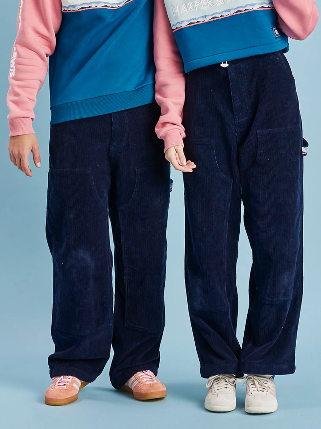 Mills Corduroy Trousers Navy - Harper & Lewis