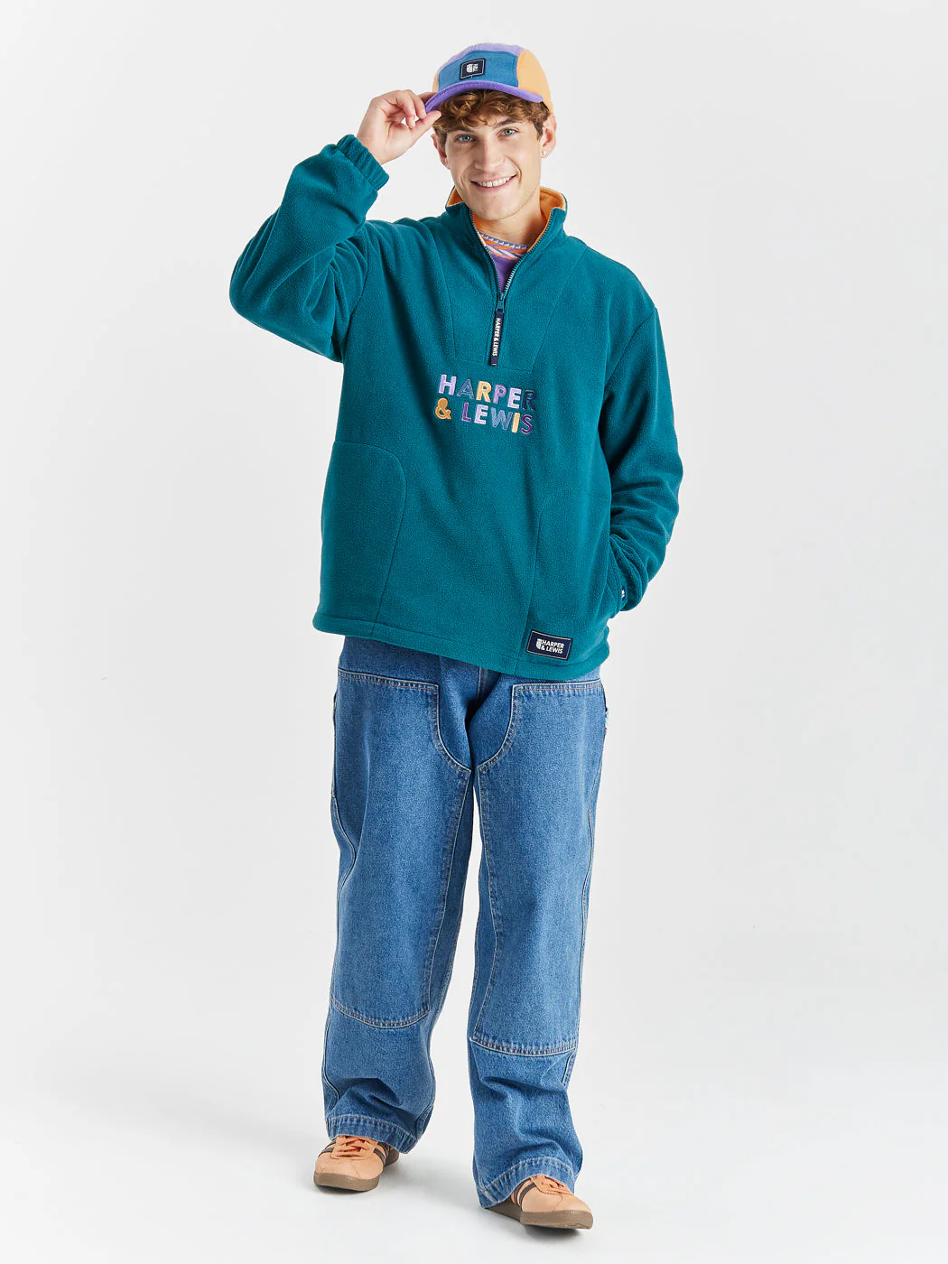 Brooklyn 1/4 Zip Fleece Dark Green - Harper & Lewis