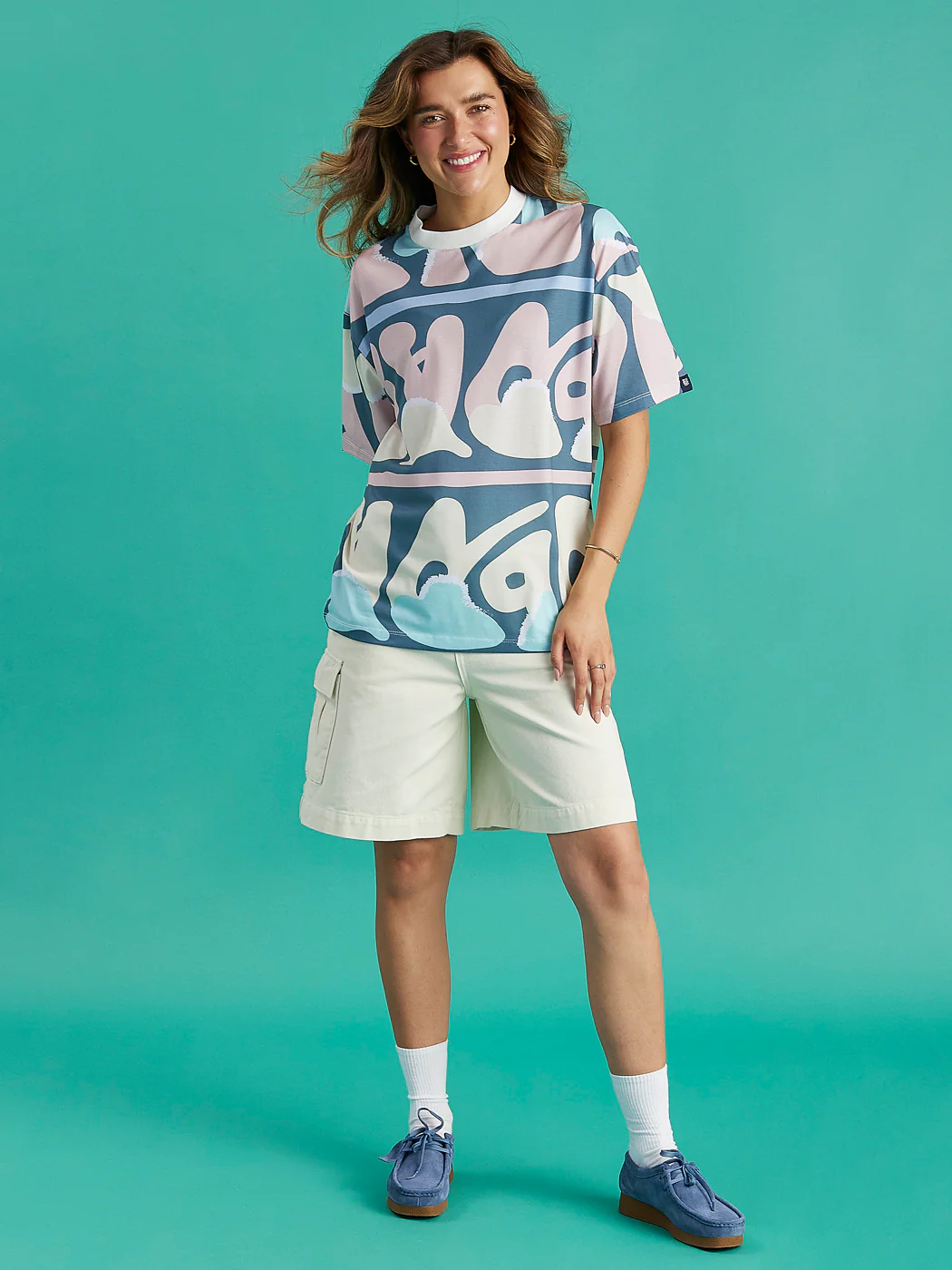 Amari Retro Pattern Tee - Harper & Lewis