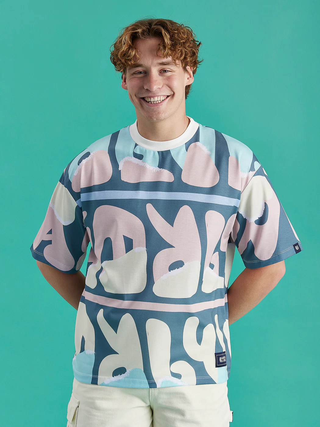 Amari Retro Pattern Tee - Harper & Lewis