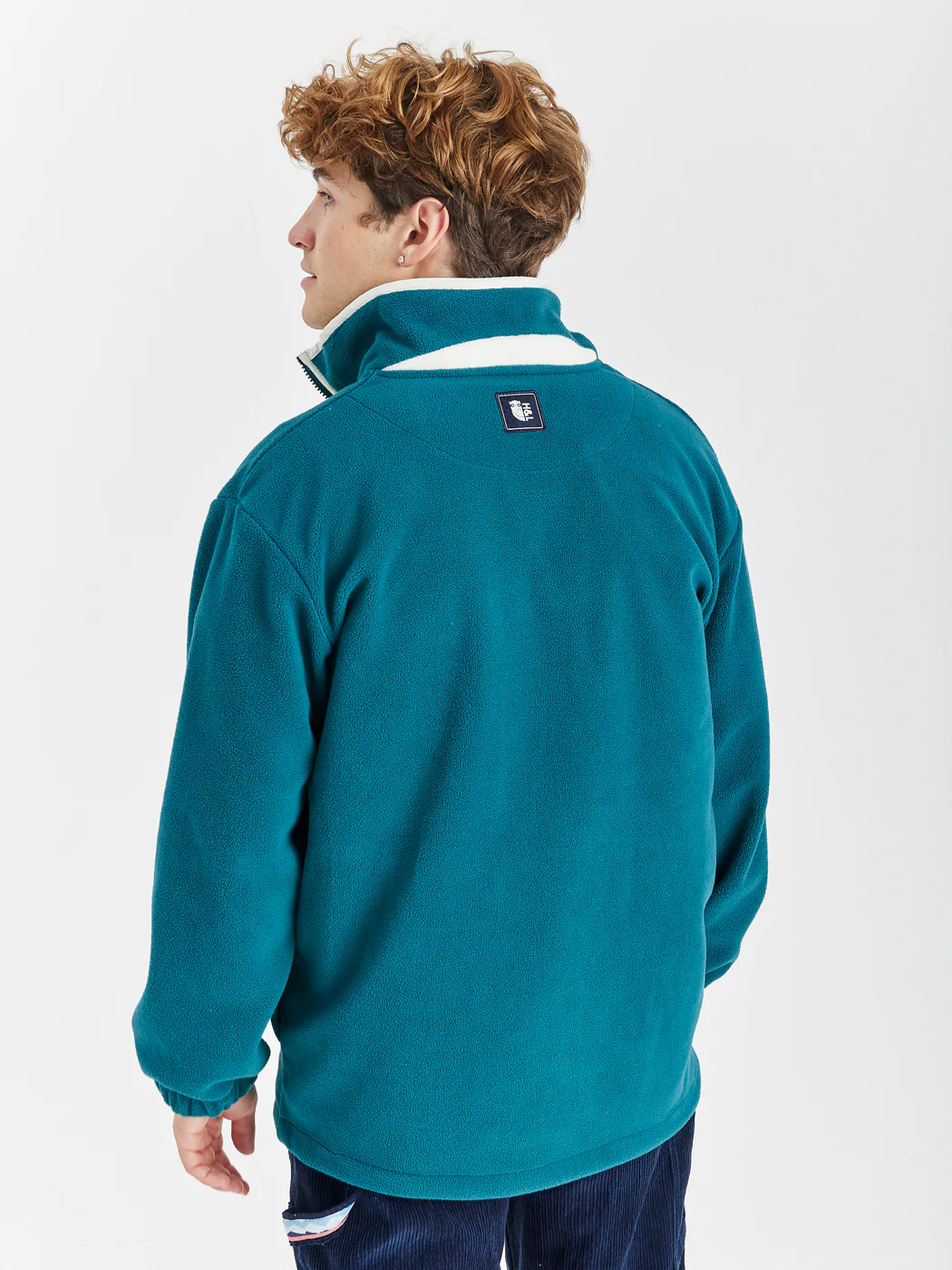 Ocean 1/4 Zip Fleece Dark Green - Harper & Lewis