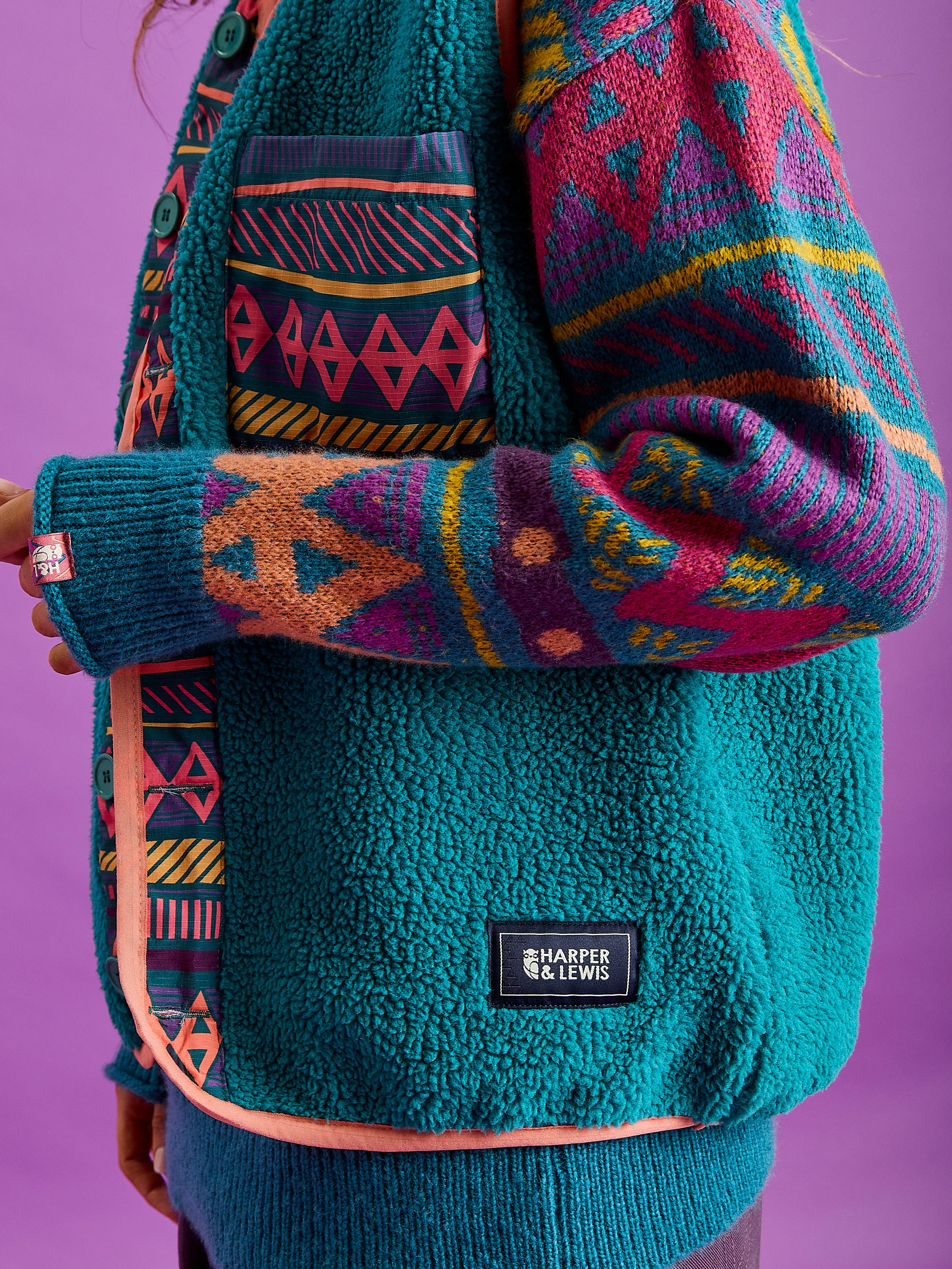 Indie Sherpa Fleece Gilet - Harper & Lewis