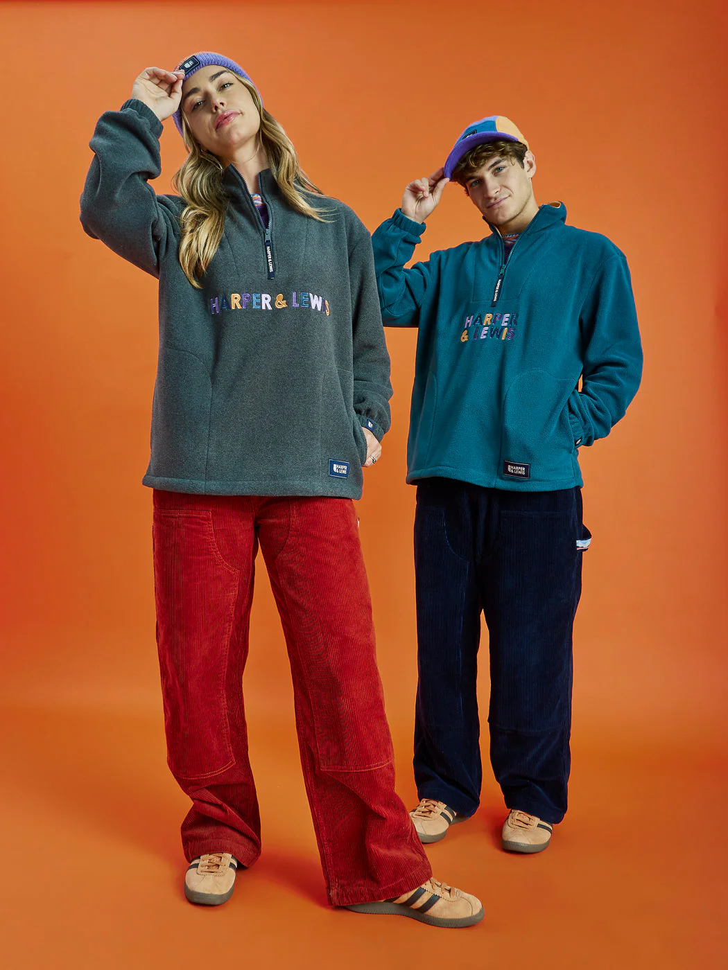 Brooklyn 1/4 Zip Fleece Dark Green - Harper & Lewis