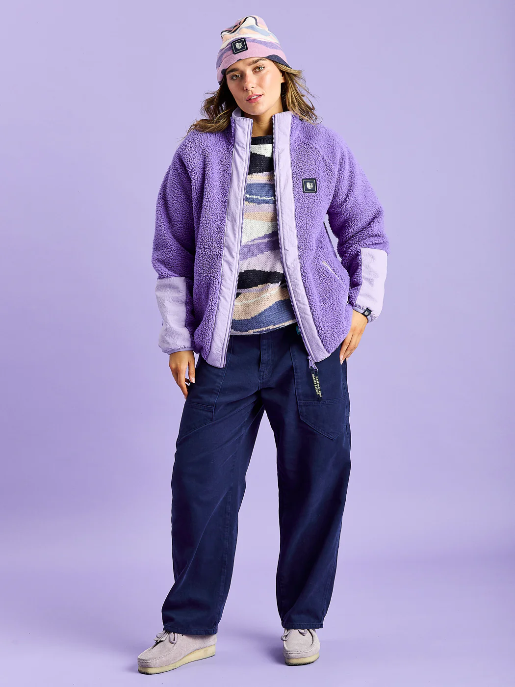 Leigh Sherpa Fleece Jacket - Harper & Lewis