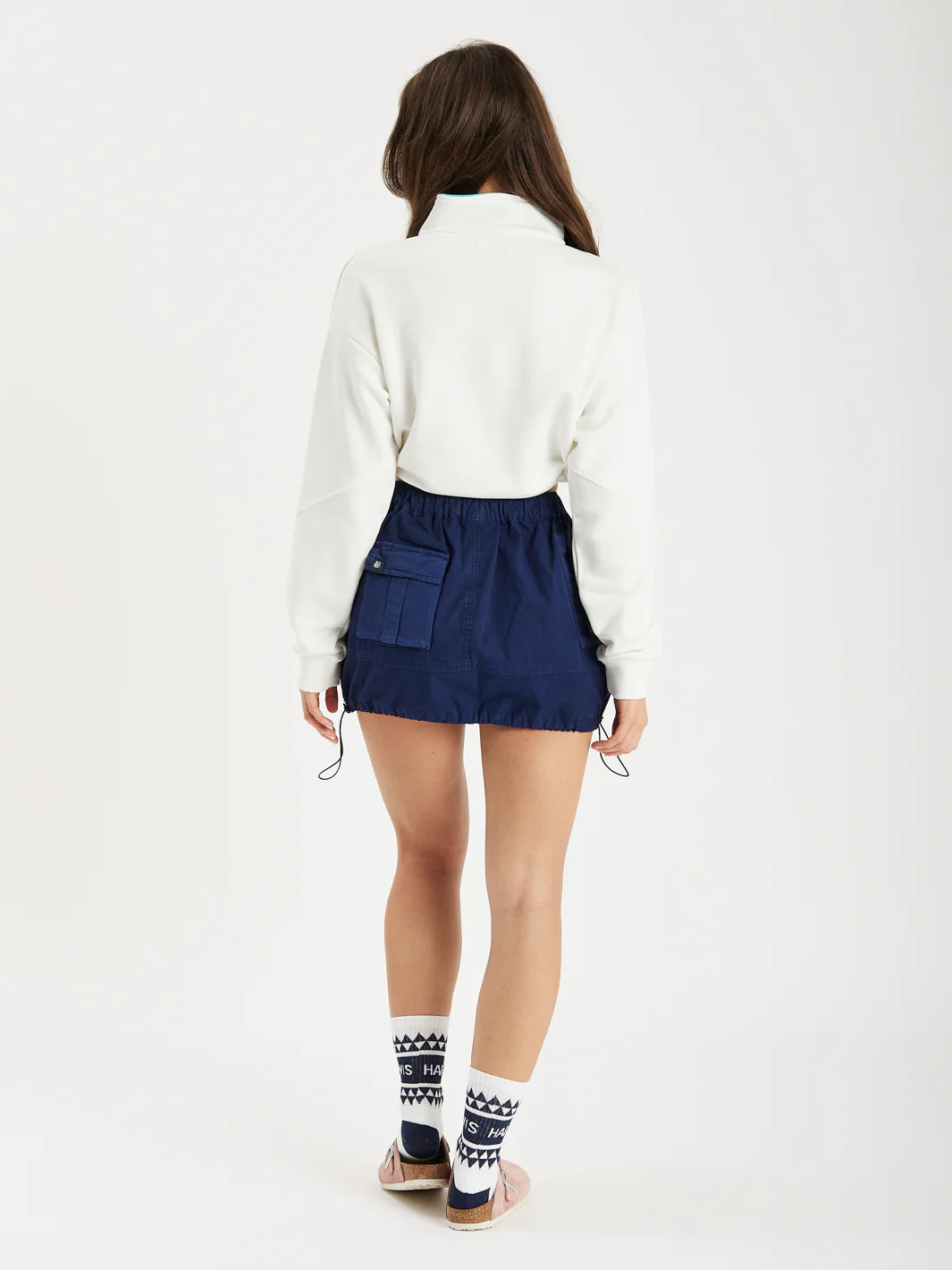 Sylvie Cropped 1/4 Zip Sweater Cream - Harper & Lewis