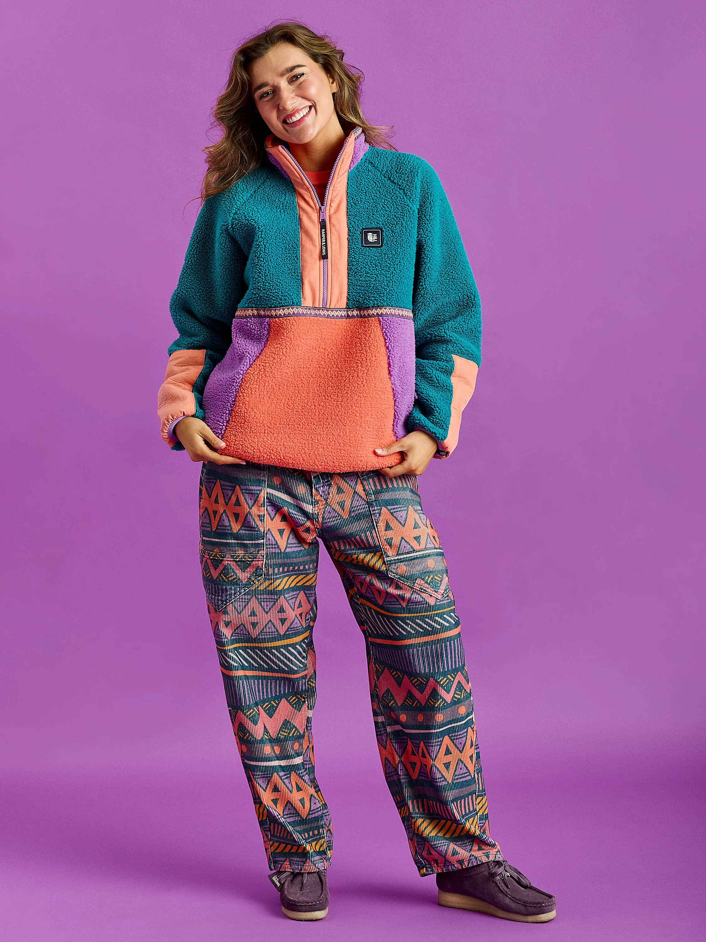 Avalynn 1/2 Zip Sherpa Fleece - Harper & Lewis